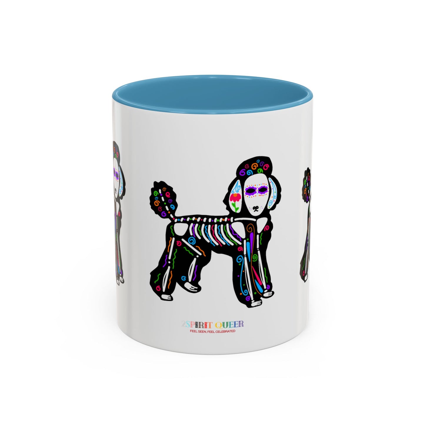 Dia de los Muertos Poodle Coffee Mug