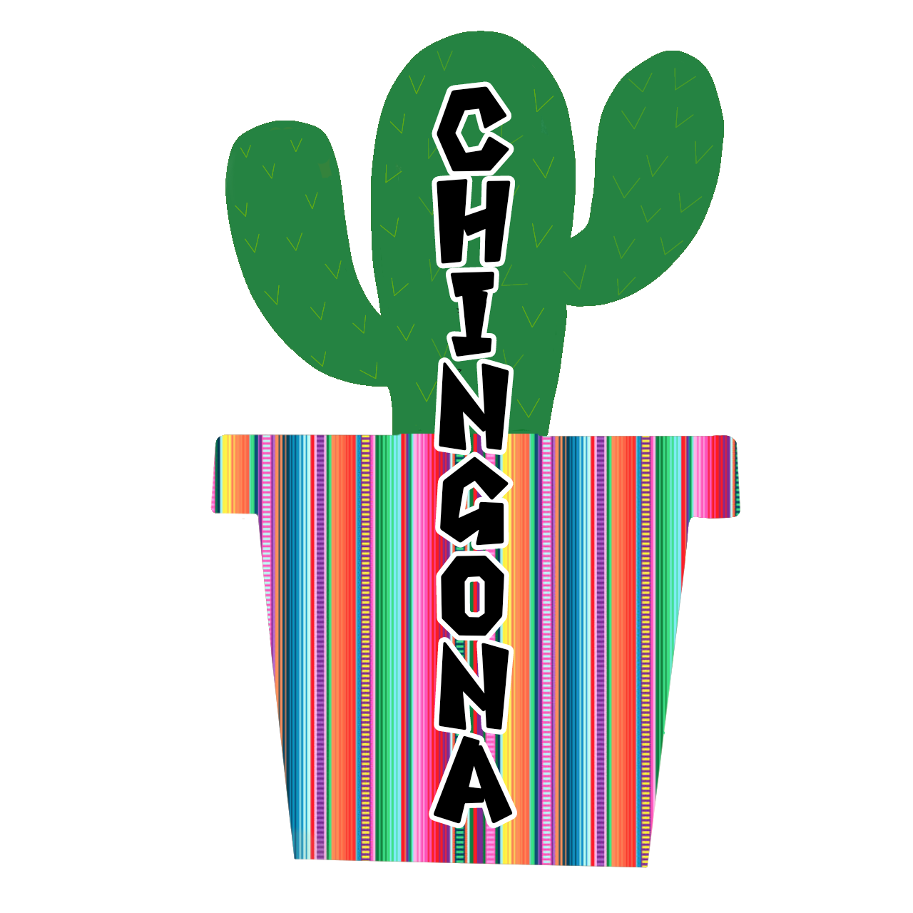 Chingona Cactus Sticker