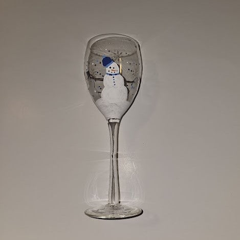 Holiday Wine Glass