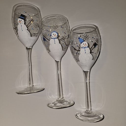 Holiday Wine Glass