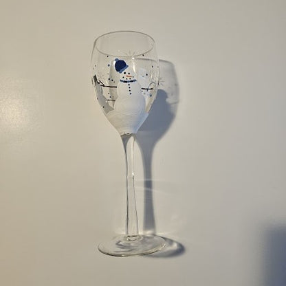 Holiday Wine Glass