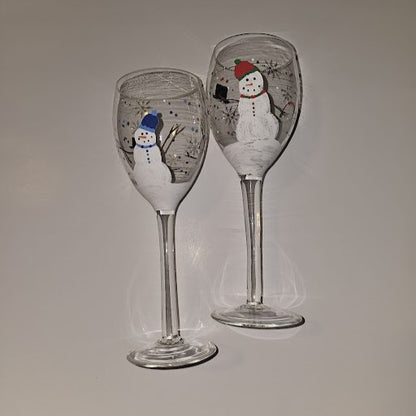 Holiday Wine Glass