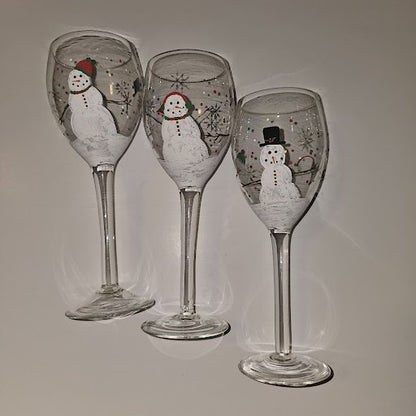 Holiday Wine Glass