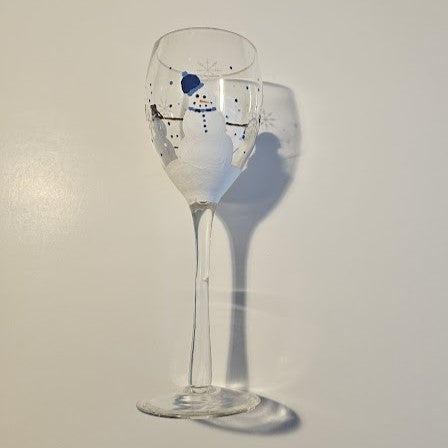 Holiday Wine Glass