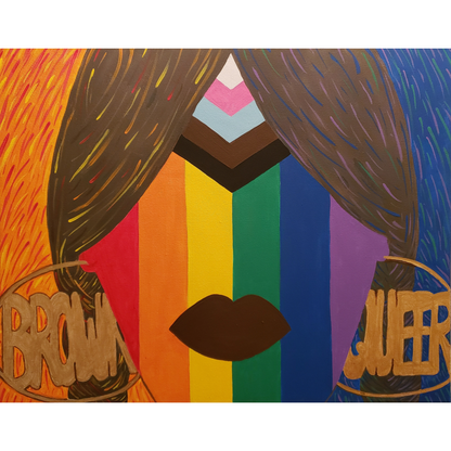 Brown & Queer Acrylic on Canvas *Pre-order*