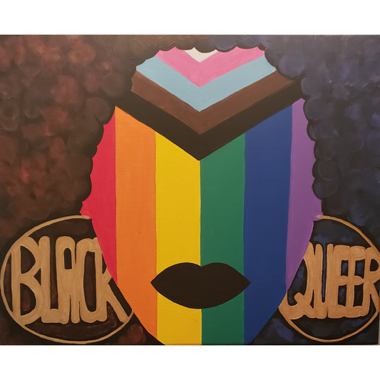 Black & Queer Acrylic on Canvas