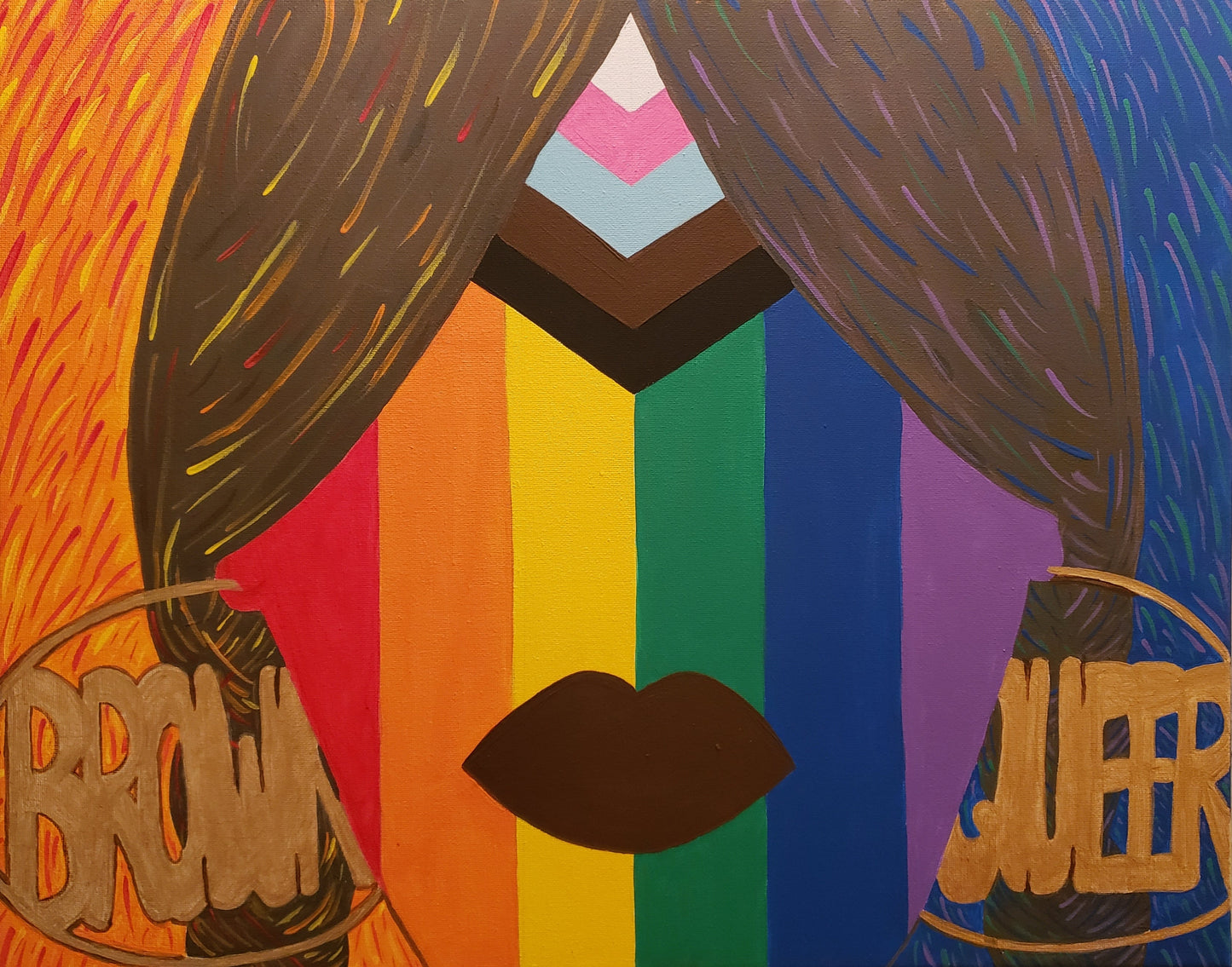 Brown & Queer Acrylic on Canvas *Pre-order*