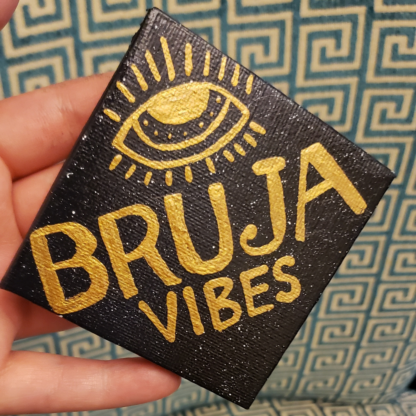 Bruja Vibes 2x2 in Canvas