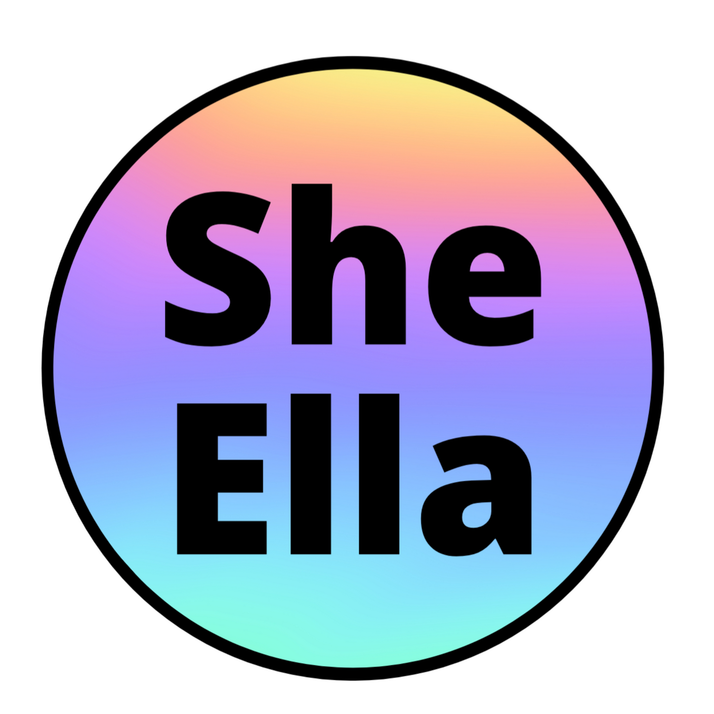 She/Ella Stickers