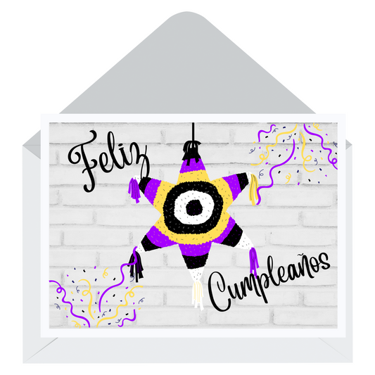 Feliz Cumpleanos Card - Nonbinary