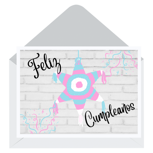 Feliz Cumpleanos Card - Trans