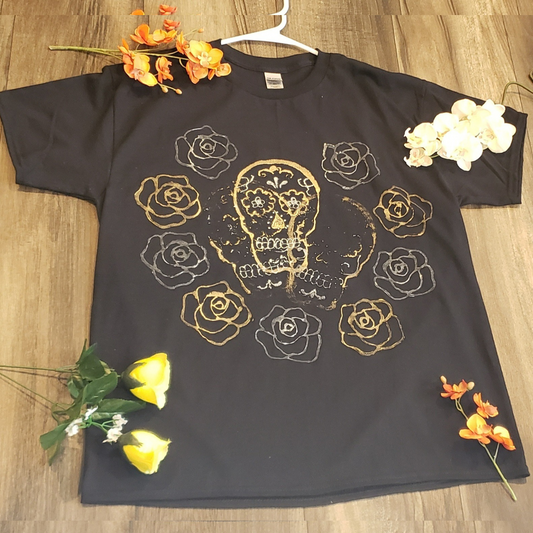 Metallic Calavera Graphic-T