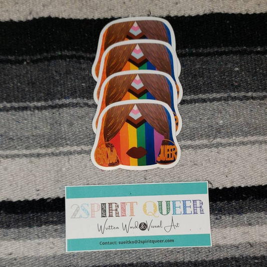 Brown & Queer Sticker