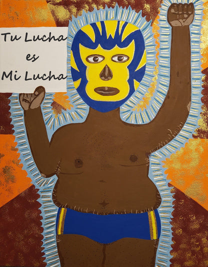 Luchadorx Acrylic on Canvas *Pre-order*